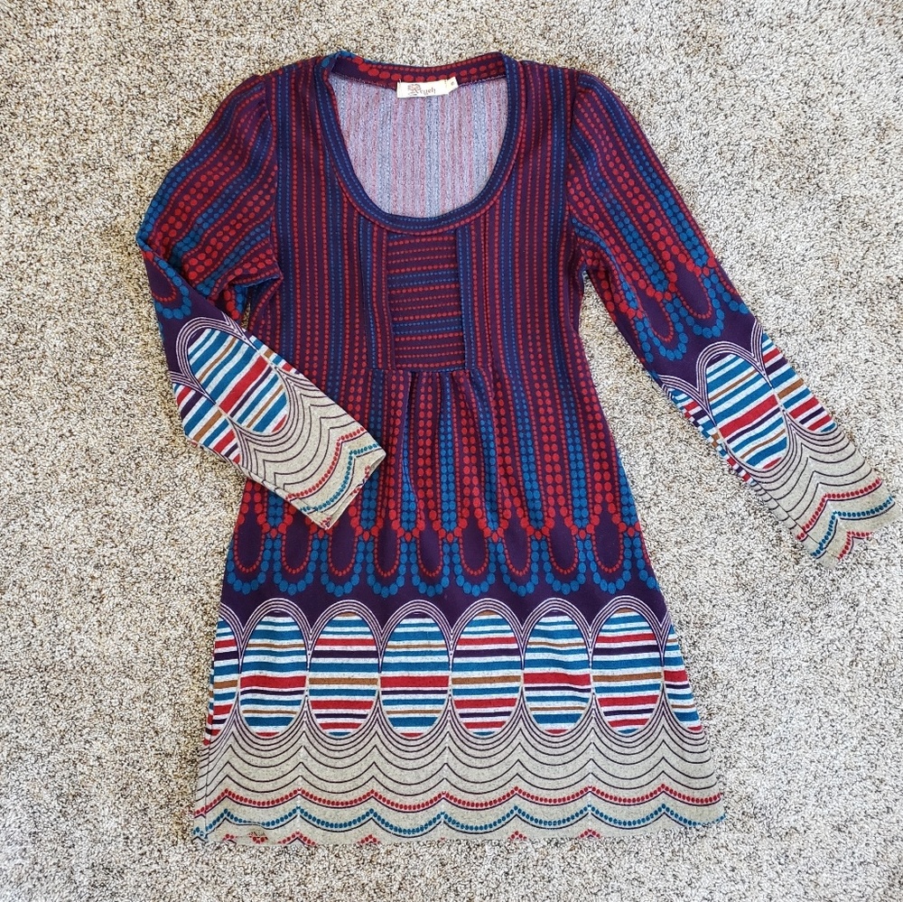 Aryeh Long Sleeve Scoop Neck Dress